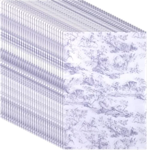 30 hojas de papel de seda, papel de seda de regalo de 20 x 14 pulgadas, papel de seda francés retro, papel de seda decorativo elegante para