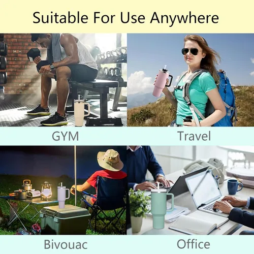 Vista 6 de Juego de 6 tapones de silicona para derrames compatibles con Stanley Quencher 2.0 de 40 oz/30 onzas a prueba de fugas para accesorios de copa