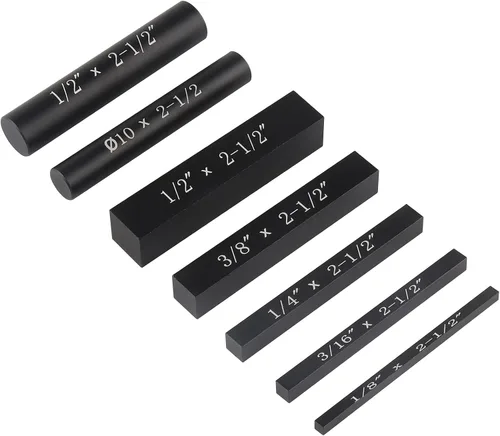 Vista 8 de EANOSIC Juego de 7 barras de configuración de aluminio de precisión para enrutador y sierra de mesa, accesorios de carpintería, barras incluyen
