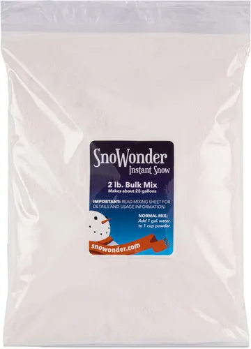 Vista 8 de SnoWonder Instant Snow - Nieve artificial, mezcla para preparar de nieve