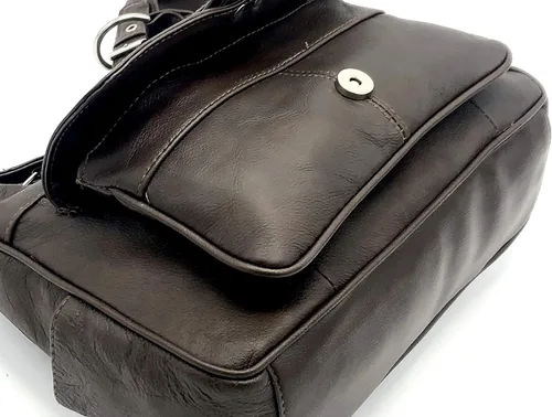 Vista 5 de Goson Cowhid - Bolso de piel con soporte para teléfono celular con gafas de sol