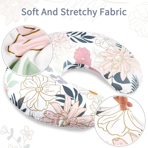 Vista 2 de Funda de almohada de lactancia para bebés, niñas y niños, funda de almohada de lactancia materna, funda de almohada elástica extraíble para recién