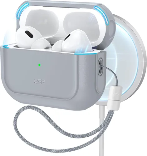 Vista 14 de ESR Funda para AirPods Pro 2, Compatible con Funda de Airpods Pro de 2ª / 1ª Generación (2023/2022/2019), Compatible con MagSafe, Cubierta