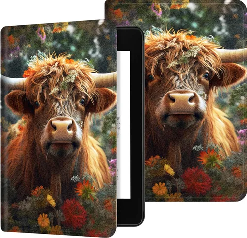 Vista 18 de Funda para Kindle de 10ª generación 2019, funda ligera y ultrafina para Kindle de 10ª generación, funda de piel sintética con soporte ajustable