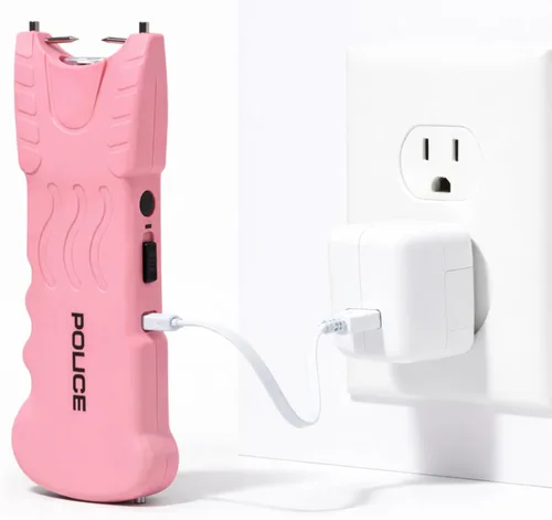 Vista 7 de POLICE Pistola paralizante para autodefensa 916 – Recargable de alto voltaje con linterna LED, compacta y resistente, seguridad personal