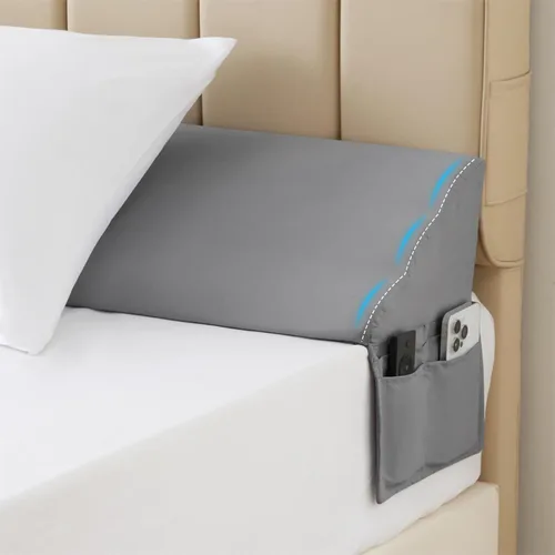 Vista 10 de MEGCXIT Almohada de cuña de cama Queen para cabecero, 60"x10"x6", relleno de espacio de cama Queen, almohada de cabecero, almohada de cuña
