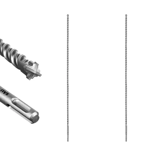 Vista 8 de SALI SDS Plus - Broca de martillo giratorio, 10 piezas de 7/32 x 8 pulgadas, kit de broca de concreto de tipo cruzado, material de carburo de doble