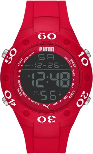 PUMA Men's Watch, Digital Watch for Men with Alarm, Lap Counter, and Timer