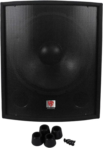 Vista 9 de Rockville SBG1184 - Subwoofer pasivo de 18 pulgadas, 1000W, 4 ohmios, 500W RMS, 750W de programa, gabinete MDF de doble puerto, montaje en poste