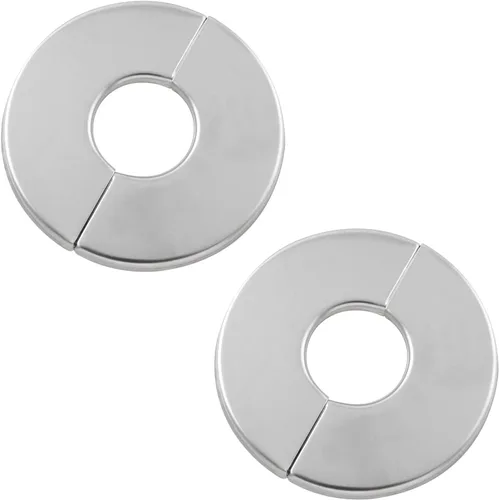 JianLing 2 piezas de acero inoxidable 304 redondo placa de escudo redondo a presión cubierta decorativa para diámetro exterior 2.559 in, diámetro