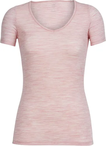 Vista 14 de Icebreaker Merino Camiseta interior de manga corta con cuello corazón Siren para mujer, lana merino