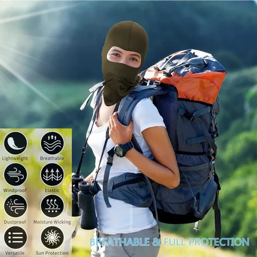 Vista 3 de 4 Pcs Balaclava Face Ski Mask Full Face Cover Hood Shiesty Masks for Men Women