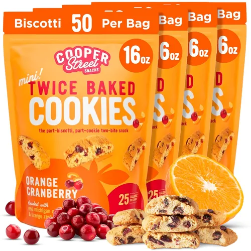 Vista 12 de Cooper Street Galletas biscotti de chocolate con brownie dos veces horneadas (16 onzas), más de 50 mini bocadillos de biscotti de estilo italiano