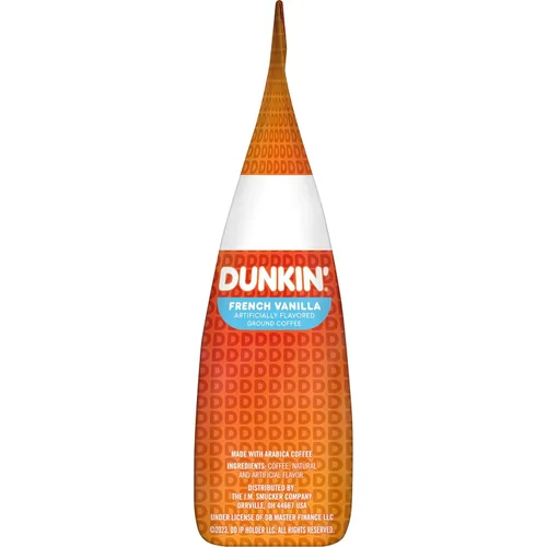 Vista 3 de Dunkin' - Café molido con sabor a vainilla francesa, 12 onzas (paquete de 3)