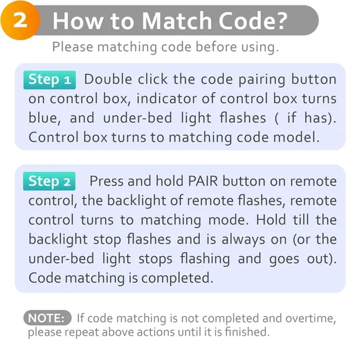 Vista 7 de Okin Control remoto inalámbrico de mano de reemplazo para camas ajustables eléctricas RF.27.19.33