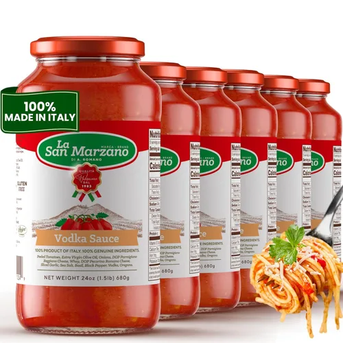 Vista 17 de La San Marzano Salsa Arrabiata, 13 oz, Salsa para Pasta Hecha en Italia, Tomate Multiusos de Primera Calidad, Todo Natural, Dieta Mediterránea, Sin
