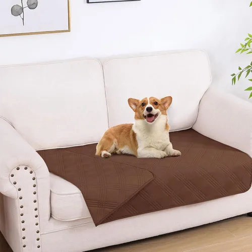 Vista 142 de hyha - Manta impermeable para cama de perro, mantas suaves para mascotas, funda impermeable para sofá para perros, fundas reversibles lavables