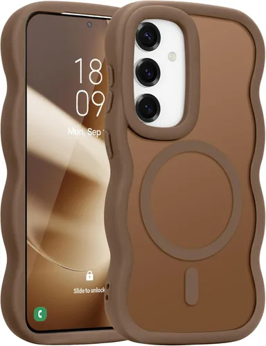 Pepmune for Samsung Galaxy S25 Plus/S24 Plus Case Wave Frame, Desert Gold Dorado Desierto