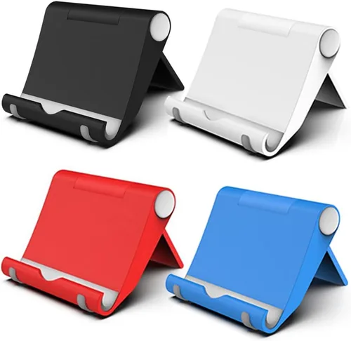 Vista 8 de 4 soportes de teléfono móvil ajustables para escritorio compatibles con iPhone 14 13 12 11 8 Pro Max SE XS XR Plus Samsung Galaxy Note20 S20 S10 S9