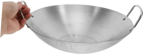 Vista 4 de Tofficu Wok - Sartén de acero inoxidable con asa