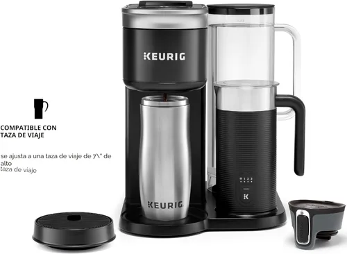 Vista 13 de Keurig K-Cafe SMART - Máquina de café de una sola porción con cápsulas K-Cup, color negro