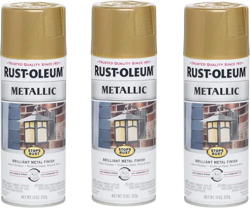 Vista 34 de Rust-Oleum 244228 Stops Rust - Pintura antioxidante metálica en espray, 11 onzas, color carbón (paquete de 2 unidades)