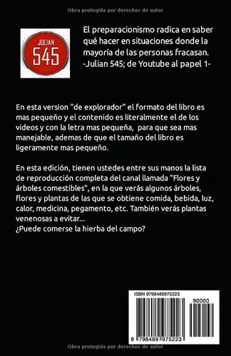 Vista 2 de Julian 545, de YouTube al papel - Flores y plantas comestibles Version Explorador - Edicion tamaño pequeño (12,85 x 19,84) (Spanish Edition)