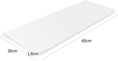 Vista 2 de Mesa de comedor plegable de pared - Mesa de cocina compacta de madera maciza (23.6 x 11.8 x 0.6 in) para soluciones de ahorro de espacio