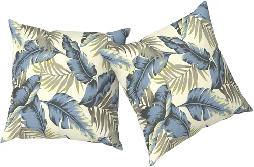 Vista 65 de Almohadas de exterior para muebles de patio de 16 x 16 pulgadas, almohadas cuadradas para exteriores con rellenos, almohadas decorativas de patio