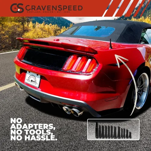Vista 5 de CravenSpeed Antena Stubby compatible con Ford Bronco 2021-2023 Reemplazo de antena corta montada en el capó Fabricado en los Estados Unidos