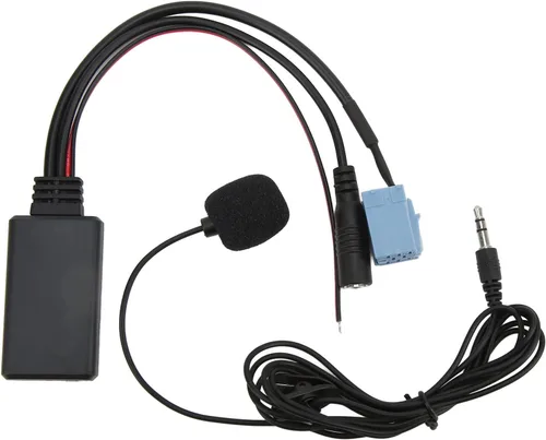 Vista 7 de Tbest Cable estéreo Bluetooth5.0 Aux in 0.138 in Jack Iso 7 607 897 093 Terminales de reemplazo de micrófono manos libres y arneses de cableado
