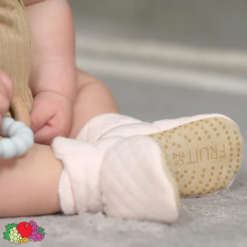 Vista 4 de Fruit of the Loom Botines térmicos acogedores con antideslizantes para bebés, niñas, niños, unisex