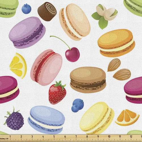 Vista 9 de Lunarable Tela de superhéroe de The Yard, expresiones retro de cómics humor, caricatura, Scream Crash Pow, tela de microfibra para artes y Amarillo