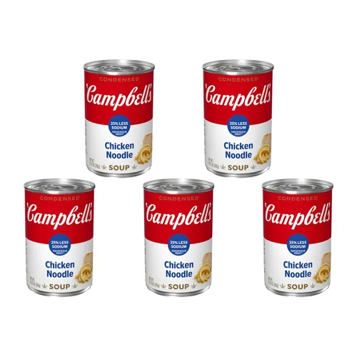 Vista 15 de Campbell's Sopa condensada de fideos de pollo caseros, lata de 10.5 onzas, 4 unidades (paquete de 6)