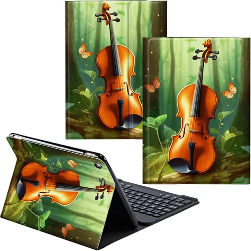 Vista 60 de Funda para Samsung Galaxy Tab S6 Lite 2022/2020 Teclado Inalámbrico Desmontable y Cubierta De Soporte De Cuero PU Funda Protectora Para Samsung