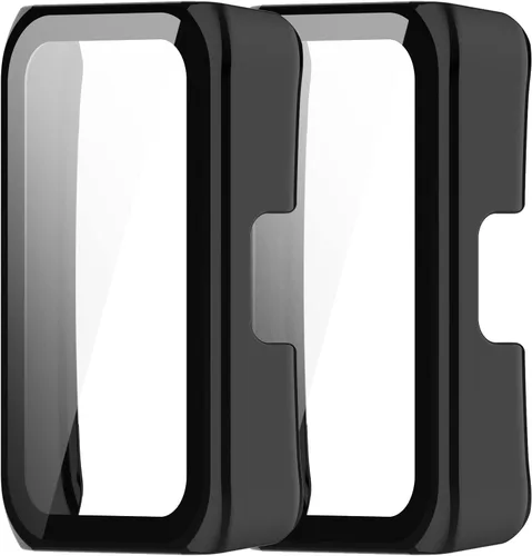 Vista 9 de Funda protectora de pantalla compatible con Huawei Band 7, protector de pantalla resistente a los arañazos, funda protectora completa para Huawei