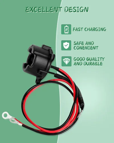 Vista 4 de Enchufe del cargador de CC de 48V MAC Powerwise Receptáculo para Yamaha G29 Electric 2011-2017, JR1-H235A-00, JW9-H6181-00