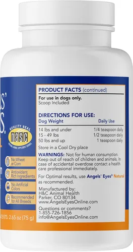 Vista 2 de Limpiador para el lagrimal de los perros. de Angels' Eyes (2.65 onzas), sabor pollo