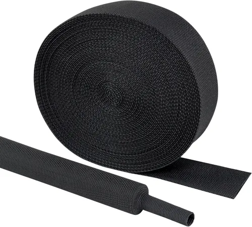 Vista 35 de Funda Termorretráctil para Cables 2:1 Manga de Cable Trenzada Retráctil de 1-1/8 Pulgadas ID-46ft Protección contra la Abrasión Tela Flexible