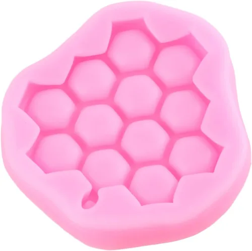 Vista 6 de Molde de silicona para colmena de abeja para decoración de tartas, decoración de cupcakes, pasta de goma de chocolate, arcilla polimérica