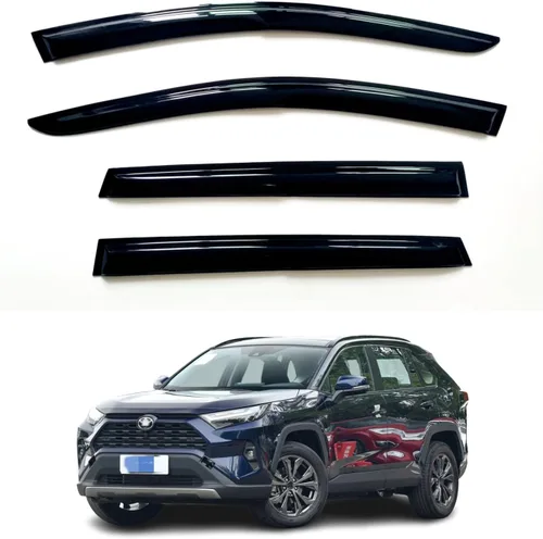 Viseras de Ventana Protectores de Lluvia Parasol de Ventilación compatible con Toyota Rav4 2019-2023