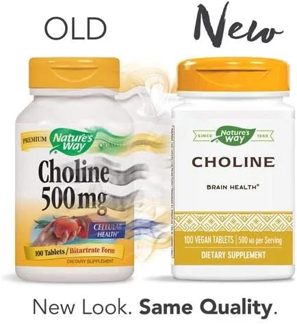 Vista 2 de Nature's Way Colina, 500 mg, 100 comprimidos, paquete de 2