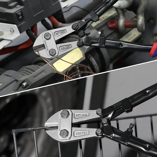 Vista 6 de WORKPRO Cortador de pernos de 14 pulgadas, mango de tres materiales con agarre cómodo, hoja de acero cromo molibdeno, para varillas, pernos