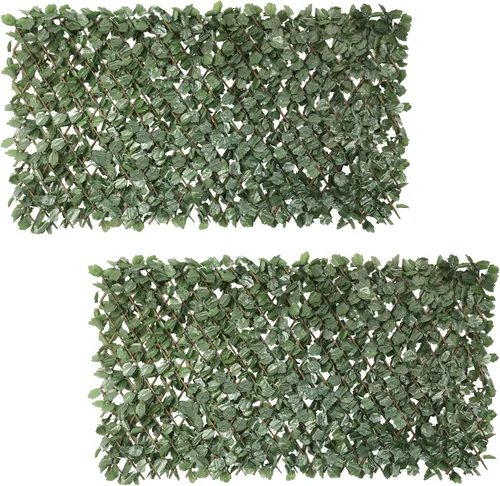 Vista 9 de Windscreen4less 2 piezas de hojas de hiedra artificiales expandibles para valla de privacidad para exteriores, interiores, patio, balcón