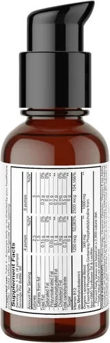 Vista 5 de Codeage Suplemento de metilcobalamina líquida de vitamina B12, suministro de 2 meses, metil B12 biodisponible, vegano sin OMG, 2 onzas líquidas