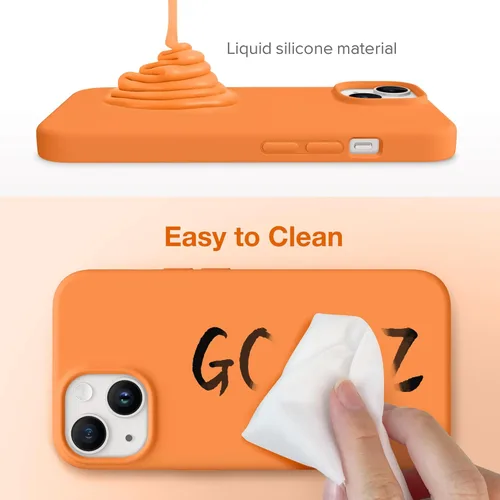 Vista 1505 de GONEZ Funda magnética para iPhone 14, compatible con Magsafe, con protector de pantalla + protector de cámara, forro de microfibra antiarañazos