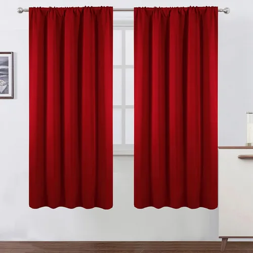 Vista 37 de LEMOMO Cortinas opacas grises, 52 x 84 pulgadas, juego de 2 paneles de cortinas opacas con aislamiento térmico para oscurecer la habitación