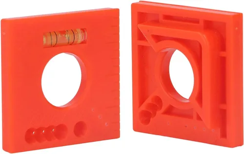 Vista 2 de 2 reglas de compensación de marcas, ABS multifunción líneas paralelas nivel 45 grados corte marcado herramienta de carpintería