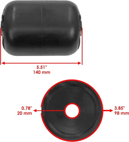 Vista 2 de Caltric Rodillo de rueda de cubierta de 48" 54" compatible con Hustler Fastrak SDX/Trimstar/Raptor SDX