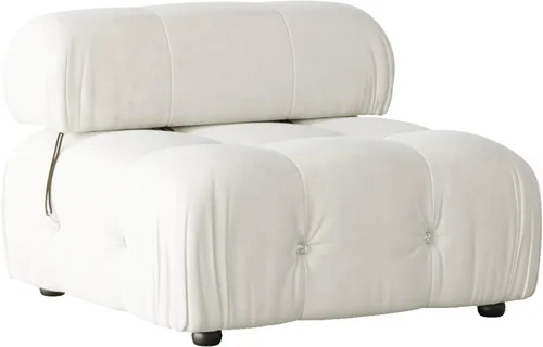 Vista 99 de Sofá modular moderno de terciopelo, sofá modular minimalista en forma de U de 6 plazas con 2 otomanas para sala de estar, oficina, apartamento